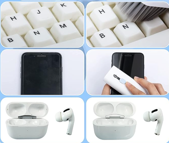 KIT 7 em 1  - Limpador de Teclado e Air Pods