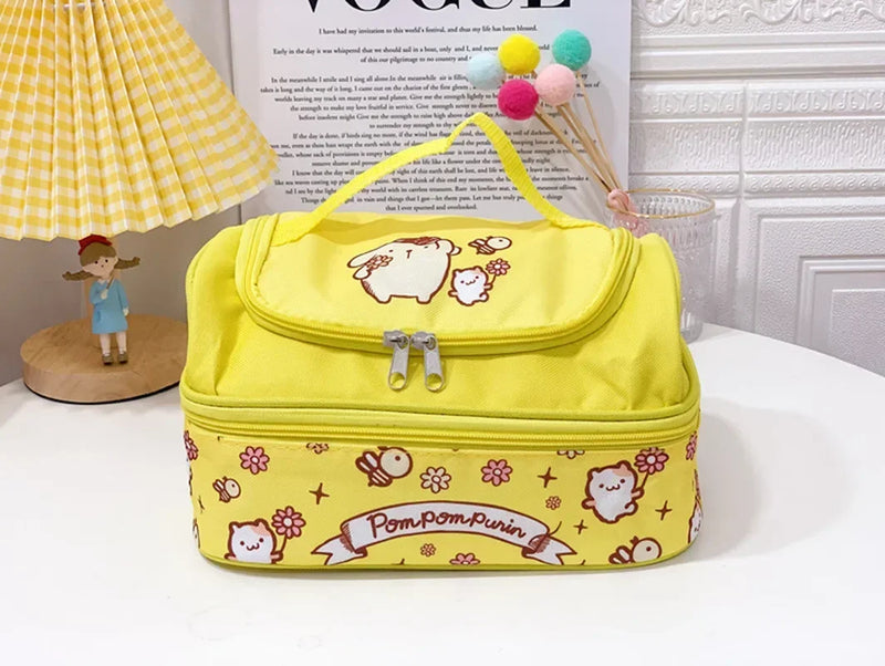 Bolsa térmica Impermeável Hello Kitty Kawaii,kuromi,cinnamoroll,Sanrio hello kitty Lunch Box Bag,