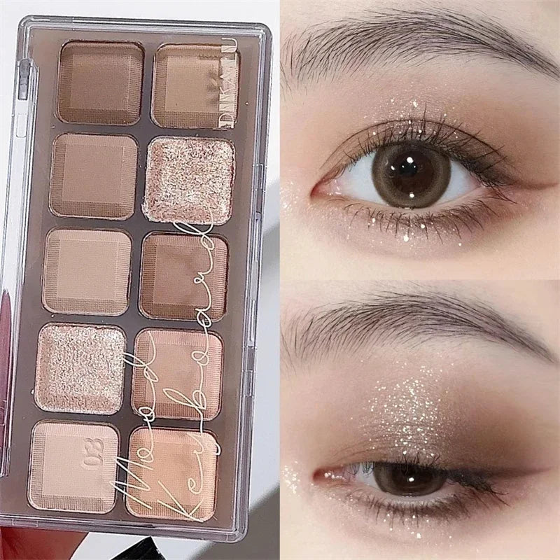 Paleta Dikalu 18 Cores, Sombra, Matte Glitter Cosmético Maquiagem para Olhos.