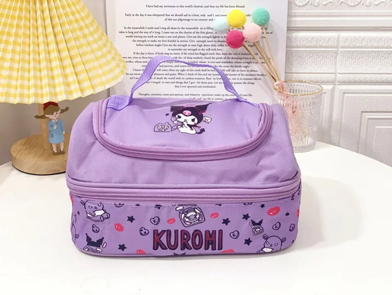 Bolsa térmica Impermeável Hello Kitty Kawaii,kuromi,cinnamoroll,Sanrio hello kitty Lunch Box Bag,