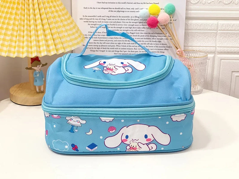 Bolsa térmica Impermeável Hello Kitty Kawaii,kuromi,cinnamoroll,Sanrio hello kitty Lunch Box Bag,