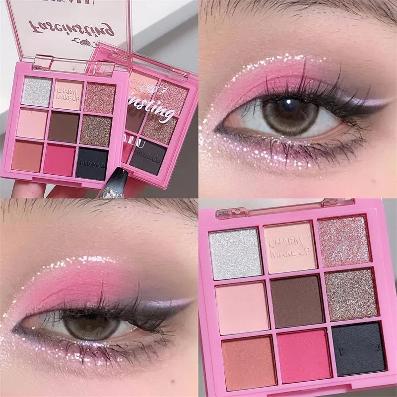 Paleta Dikalu 18 Cores, Sombra, Matte Glitter Cosmético Maquiagem para Olhos.